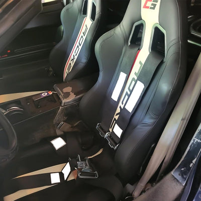 Universal Racing Seat Dual Slider PU Carbon Leather