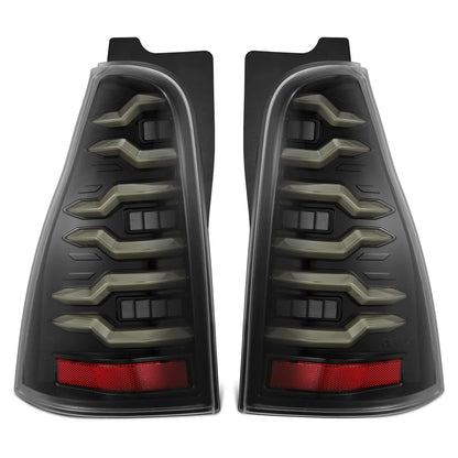AlphaRex 03-09 Toyota 4Runner LUXX-Series LED Tail Lights Alpha-Black