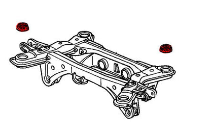 2001-2006 Acura MDX Polyurethane Rear Subframe Upper Mounting Insulator Bushing Kit