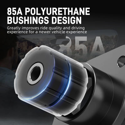BMW 3 Series E30 E36 E46 / Z3 / Z4 E85 E86 Aluminum 85A Polyurethane Rear Shock Mounts 10mm 1986 - 2008