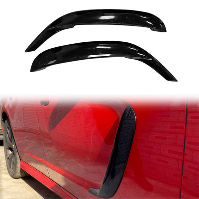 2011-2023 Dodge Charger IKON1 Style Side Fin Vents Gloss Black ABS