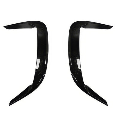 2015-2023 Dodge Charger IKON2 Style Side Fin Vents Gloss Black ABS