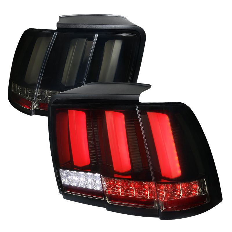 Spec-D 99-04 Ford Mustang Facelift SEQ LED Tail Lights Black