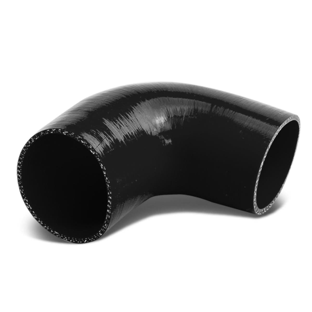 2.00" to 2.50" 90 Degree Silicone Reducer Hose - 3-Ply Black