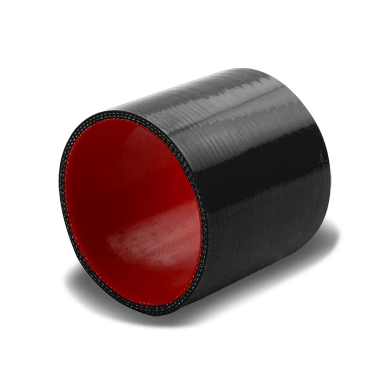 3.75" Black/Red 3-Ply Silicone Hose - Straight