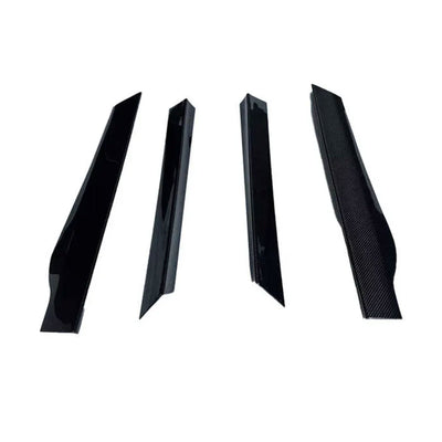 V2 Style Dry Carbon Fiber Side Skirt Door Extensions Set for McLaren GT