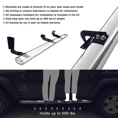 2004-2008Â Ford F-150 Crew Cab 5" Running Boards Side Step Nerf Bars