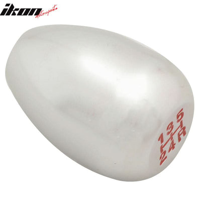 Silver M8X1.25MM MT T-R Gear Shift Knob Screw On Five 5 Speed SPD