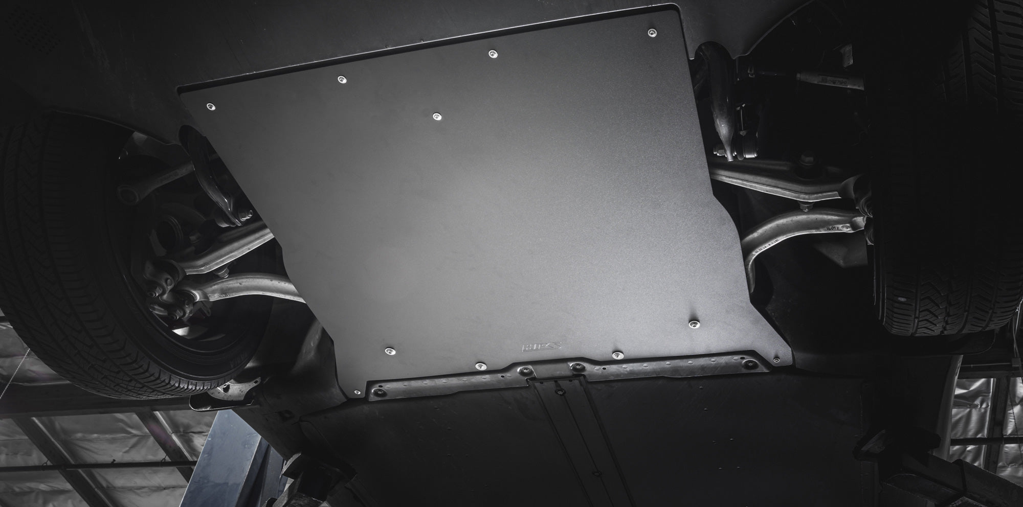 HPS Black Aluminum Skid Plate Undertray Protection Shield Tesla Model Y