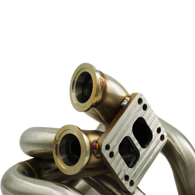 SR20DET T3 T4 Twin Scroll 44mm Top Mount Turbo Manifold Kit S13 S14 S15 180SX 240SX