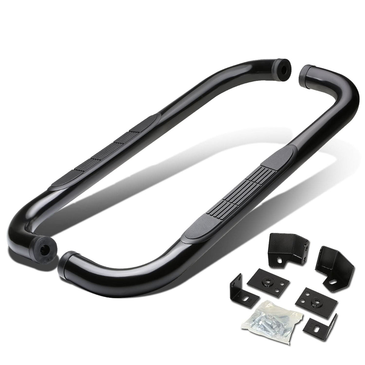 87-06 Jeep Wrangler 3" Round Nerf Bar Step Bar - Black