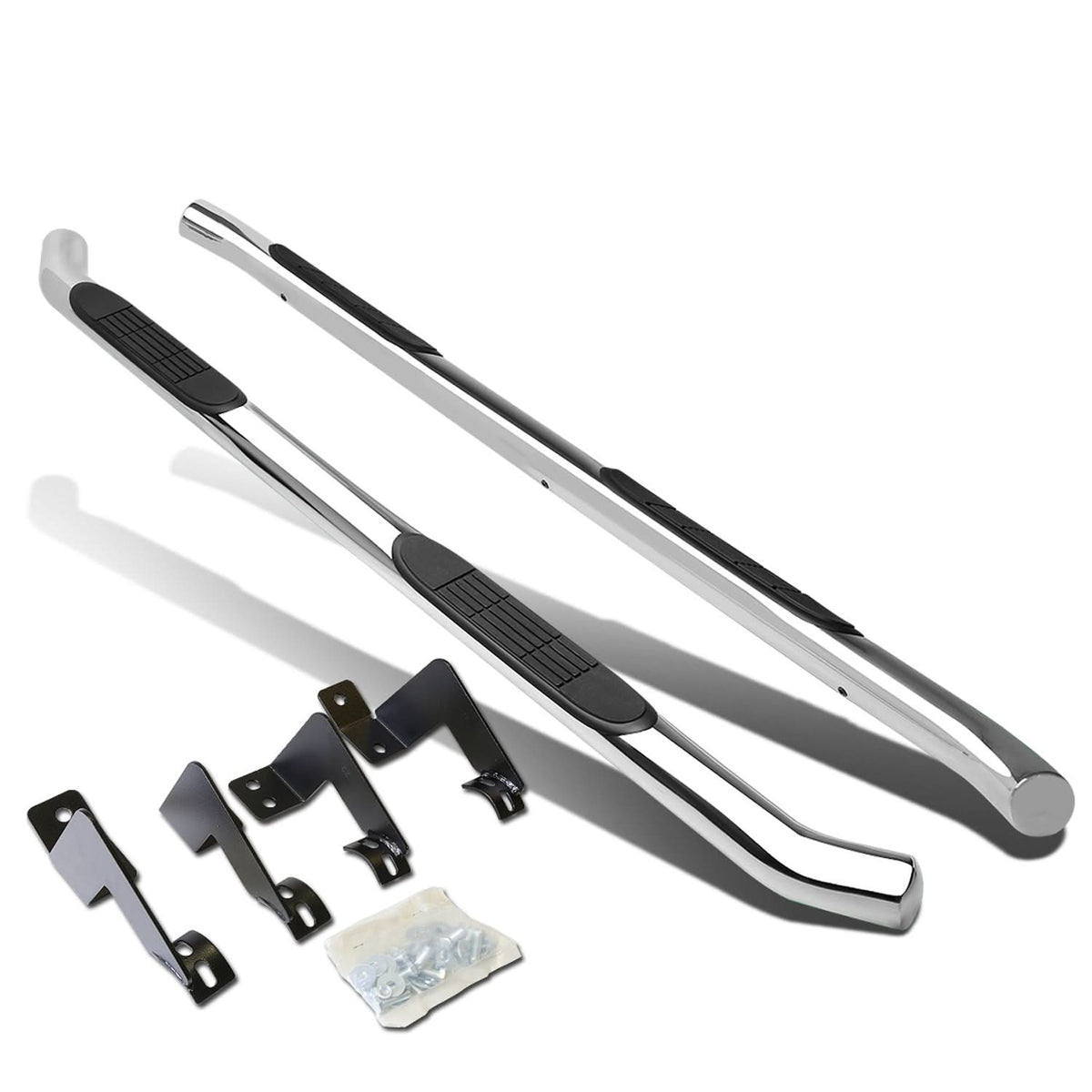 2005-2020 Toyota Tacoma 3" Round Nerf Bars - Chrome