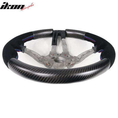 2015-2021Â BMW F80 F82 M Stitch Matte CF Steering Wheel Synthetic Suede