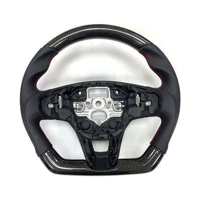 2020-2024 Focus Escape Steering Wheel Red Stitch Carbon Fiber Leather