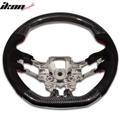 2015-2017 Mustang V1 Matte Steering Wheel Carbon Fiber Synthetic Suede