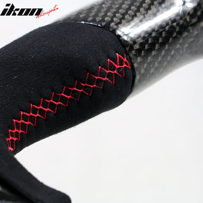 2015-2021 Subaru WRX STI Steering Wheel Red Stitch Matte CF Synthetic