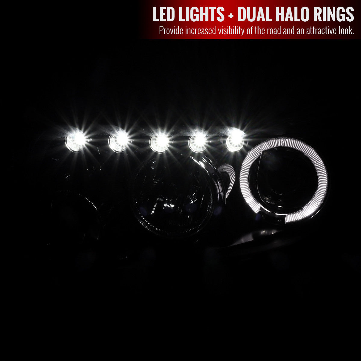 Spec-D 08-15 Scion xB Halo Projector Headlights Smoked