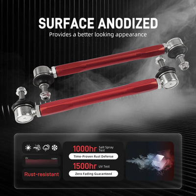 BMW Adjustable Front Sway Bar End Links – Billet Aluminum (E90 E92 E87 E82 E91 E93)