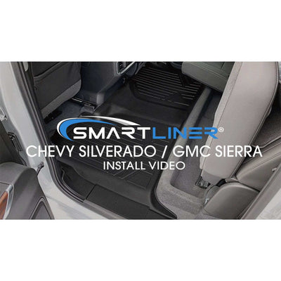 SMARTLINER Floor Liners for 2001-2007 Silverado/Sierra 1500/2500/3500 Double/Extended Cab Classic Body Style