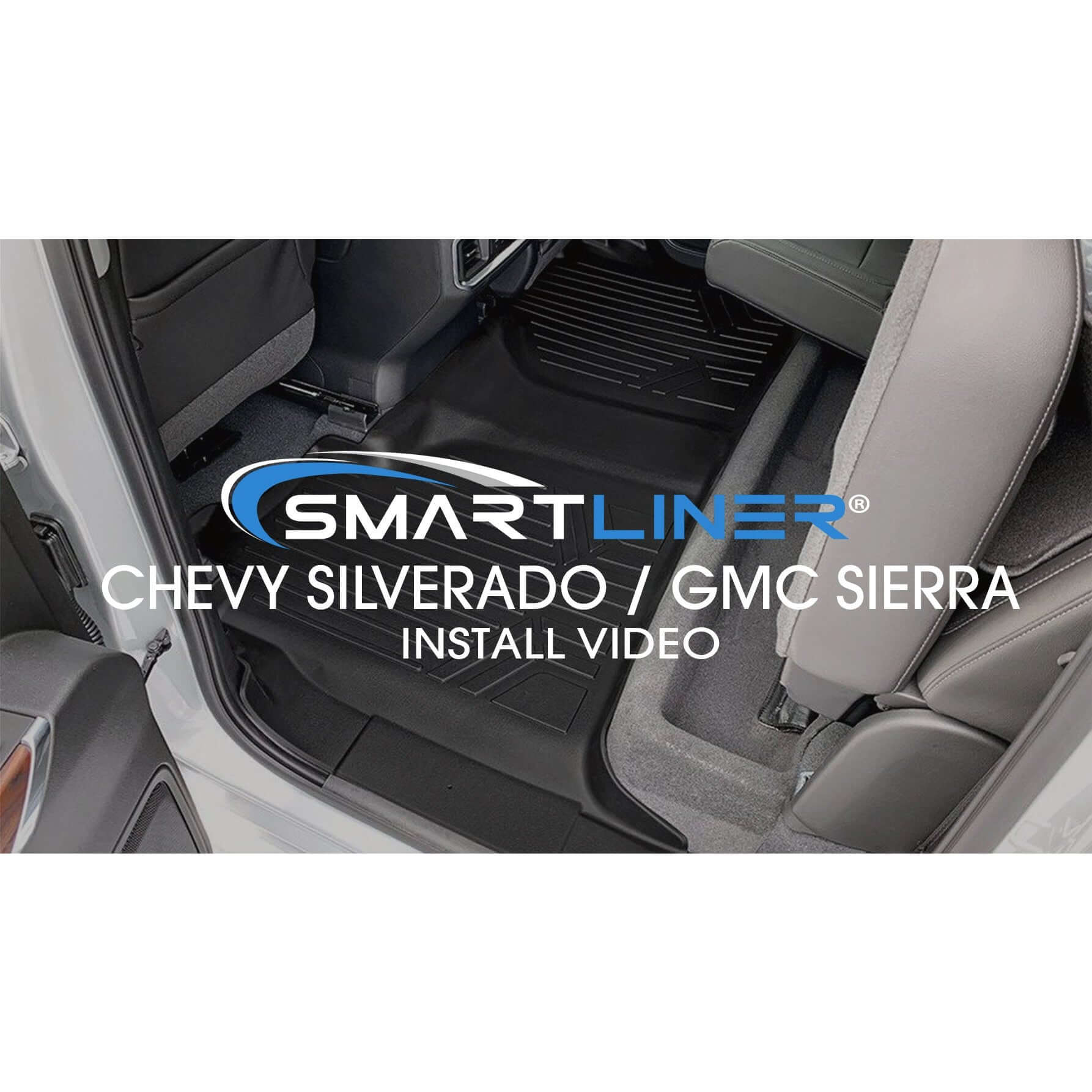 SMARTLINER Custom Fit Floor Liners For 2014-2018 Silverado/Sierra 1500 - 2015-2021 2500/3500 HD