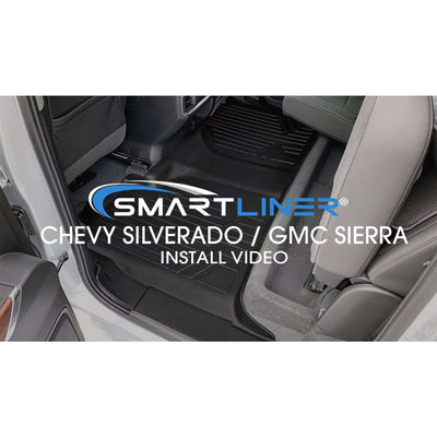 SMARTLINER Custom Fit Floor Liners For 2014-2018 Silverado/Sierra 1500 - 2015-2021 2500/3500 HD