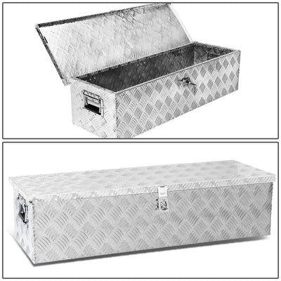 Universal Truck Trailer Tool Box w/ Lock & Key Aluminum 39x13x10