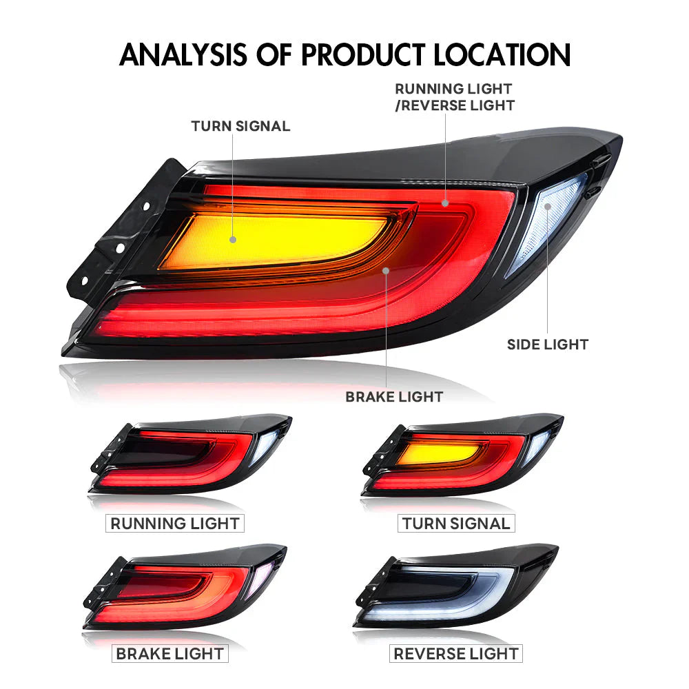 NTXGlow OEM Clear Style LED Tail Lights (2022-2025 Subaru GR86)
