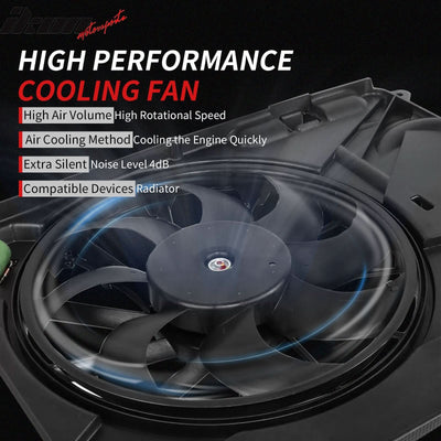 2016-2022 Toyota Prius 1.8L Hybrid Engine Radiator Dual Cooling Fan