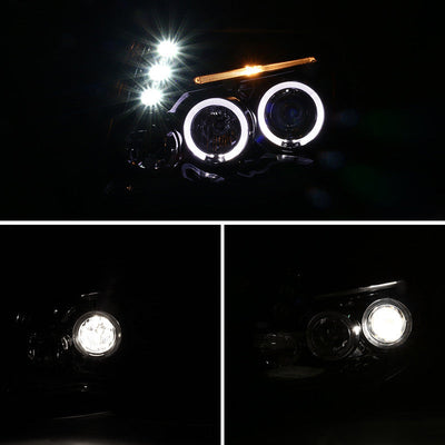 Spec-D 05-11 Tacoma Dual Halo Projector Headlights Black/Smoked