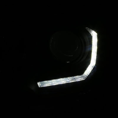Spec-D 16-23 Toyota Tacoma Headlights LED Bar Projector Matte Black