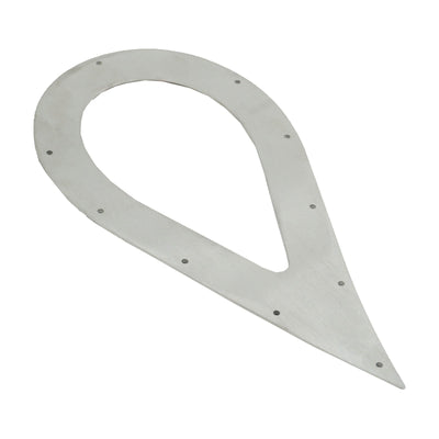 BBP 3" Stainless Steel Teardrop Exhaust Tip Trim Plate