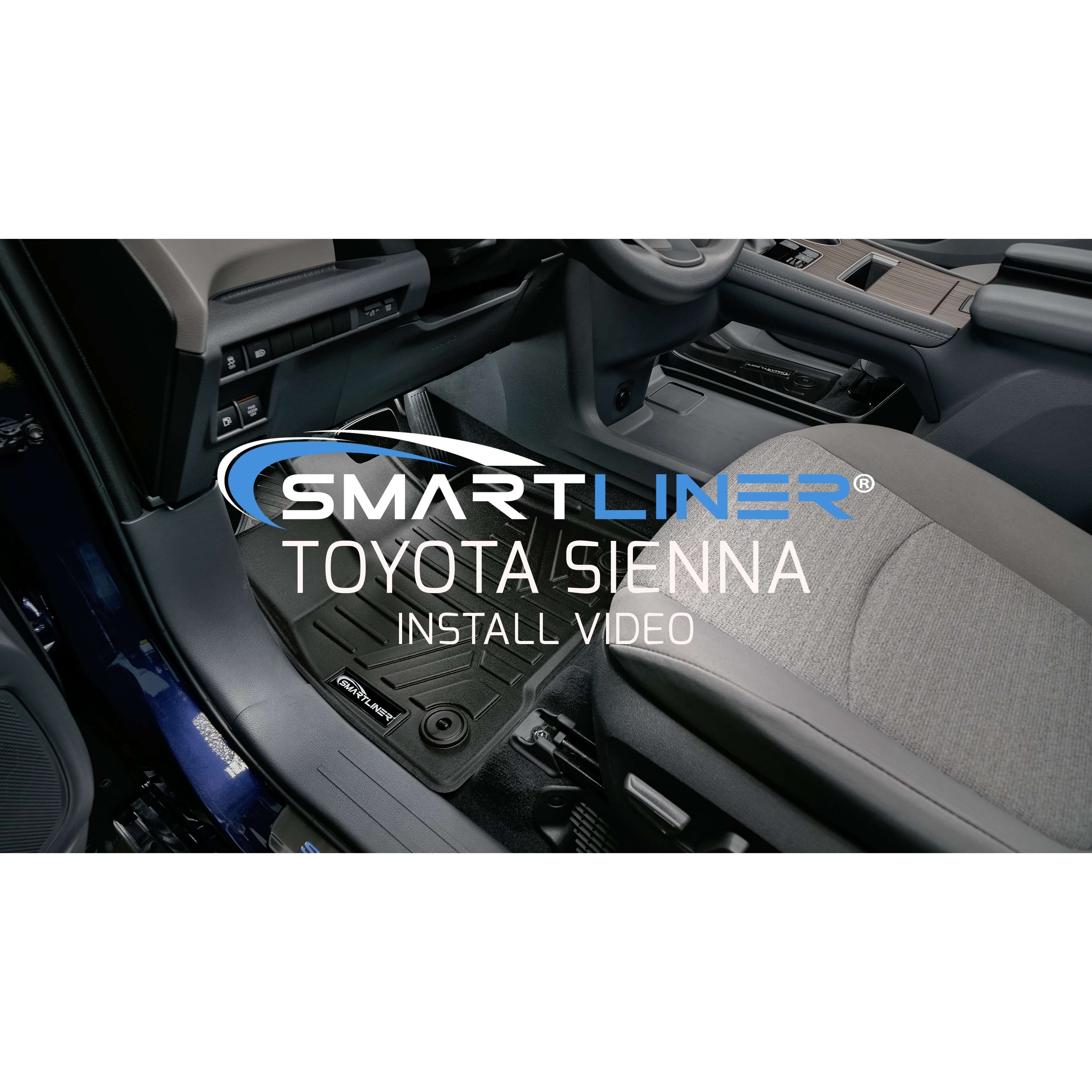 SMARTLINER Custom Fit Floor Liners For 2013-2020 Toyota Sienna (8 Passenger Model)