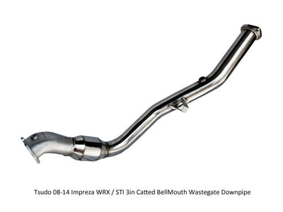 Tsudo 3 inch Catted Downpipe WRX STI 2008-2014 Forester XT 2009-2013