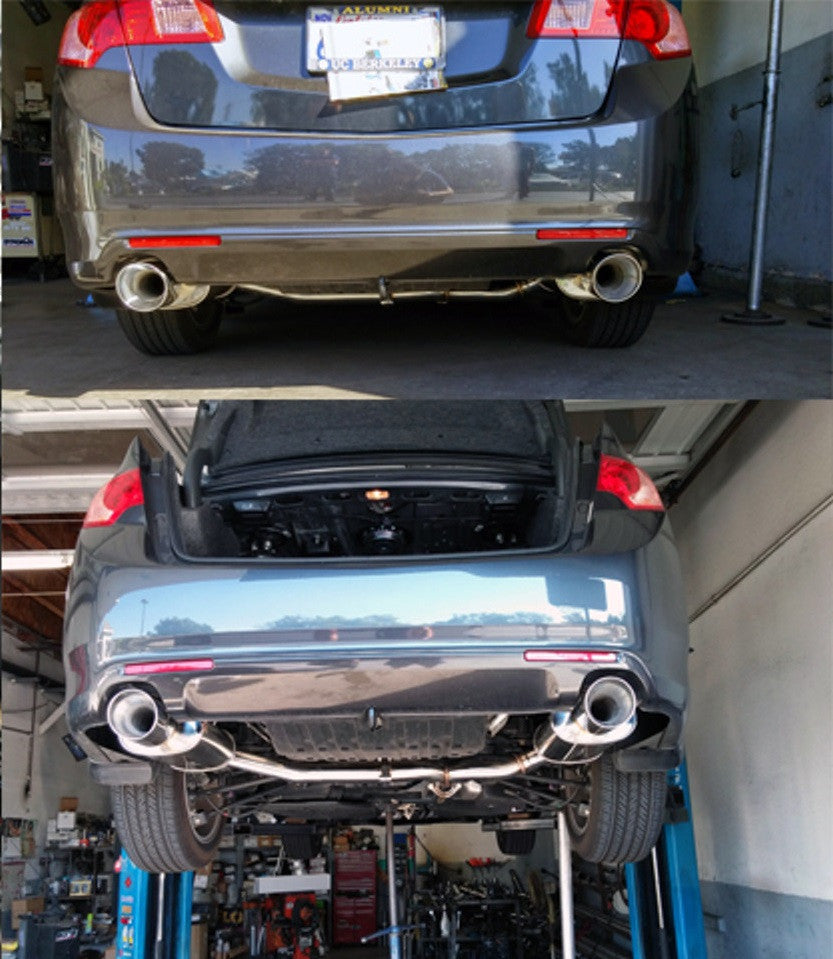 Tsudo 2009-2014 Acura TSX Dual SP2 2.75in Catback Exhaust