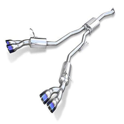 Tsudo Genesis 2010-2018 Coupe 2.0T 3in Catback Exhaust Burnt tips