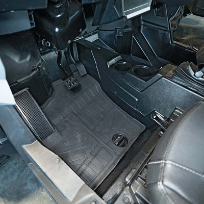SMARTLINER Rugged Rubber Bed Mat Liner Compatible With 2020-2025 Polaris RZR Trail/Trail S
