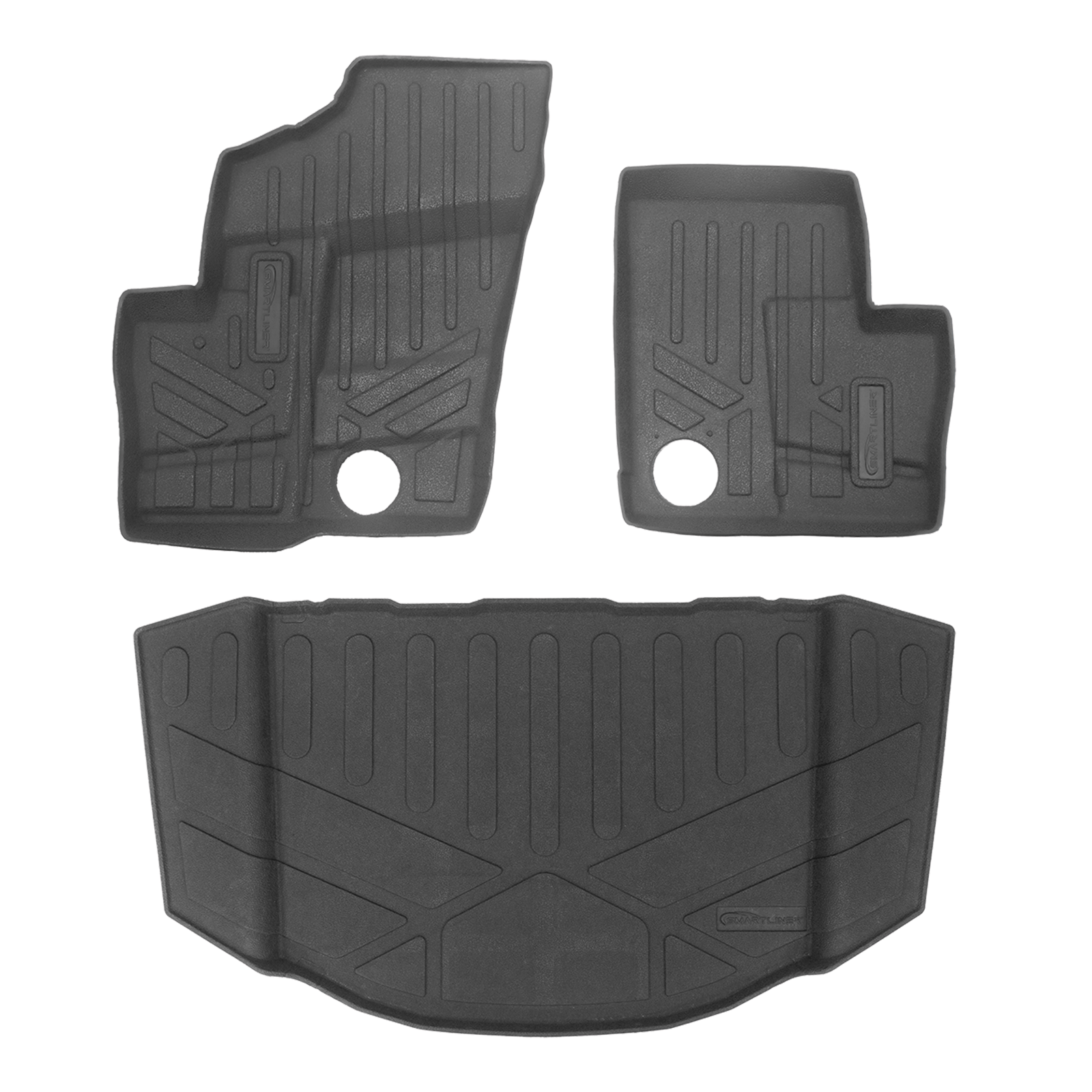 SMARTLINER Rugged Rubber Bed Mat Liner Compatible With 2020-2025 Polaris RZR Trail/Trail S