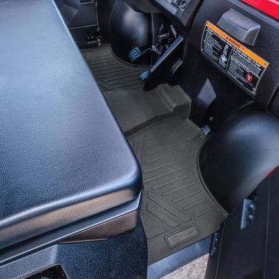 SMARTLINER Custom Fit Rugged Rubber Floor Liners For 2017-2024 Kawasaki Mule (6-Seater Models)