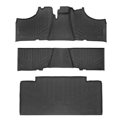 SMARTLINER Custom Fit Rugged Rubber Floor Liners For 2017-2024 Kawasaki Mule (6-Seater Models)