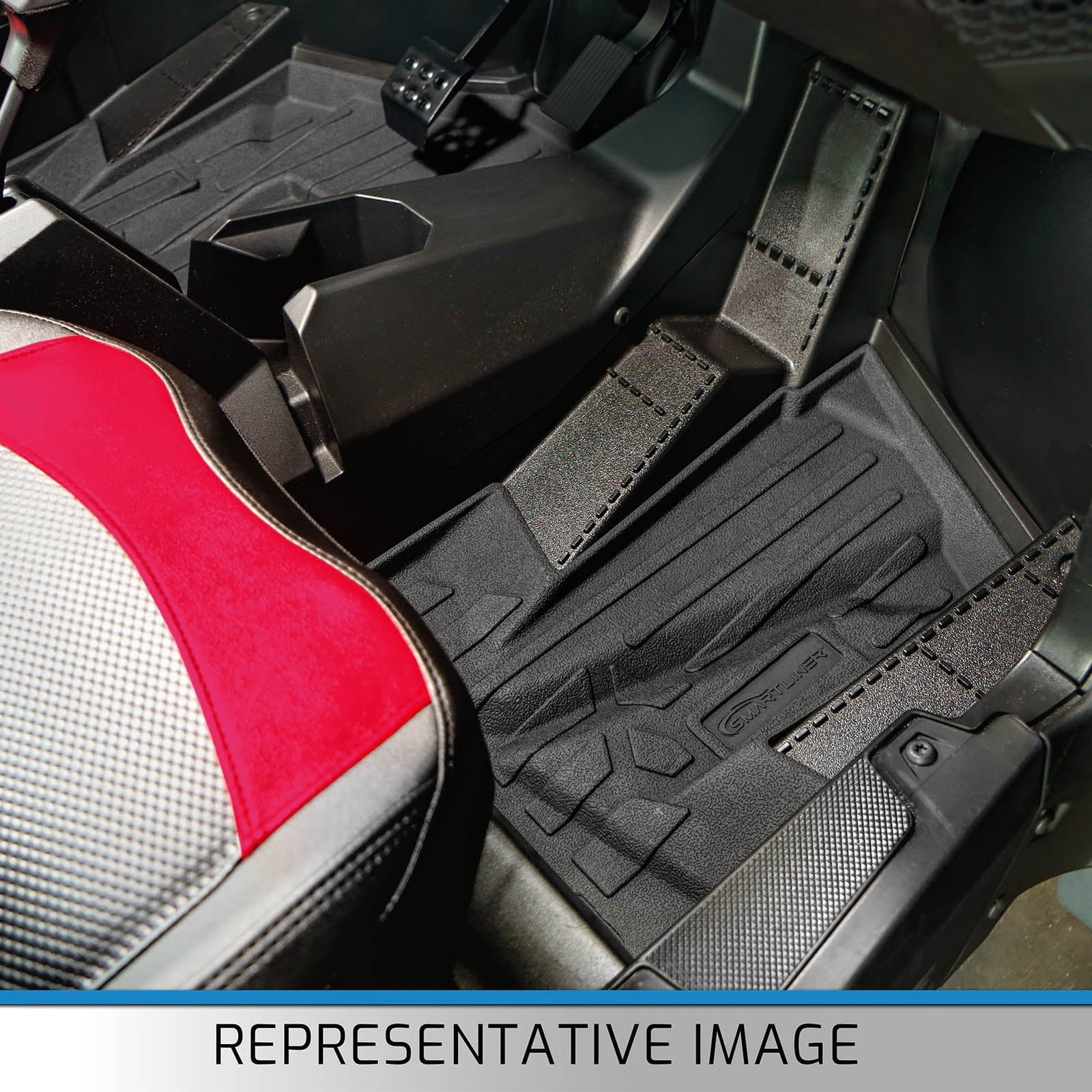 SMARTLINER Rugged Rubber Floor Liners For 2020-2025 Kawasaki TERYX KRX (4 Seater)