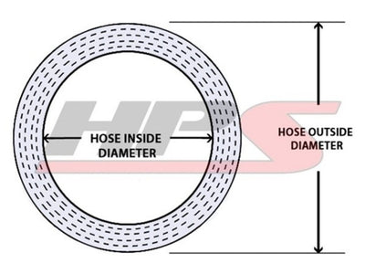 HPS 5/16" ID Red High Temp Reinforced Silicone Heater Hose Tubing, 8mm ID