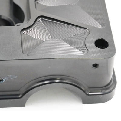 Billet B Series Vented Valve Cover Baffle B16 B18 AN10 For Honda Acura DOHC Vtec