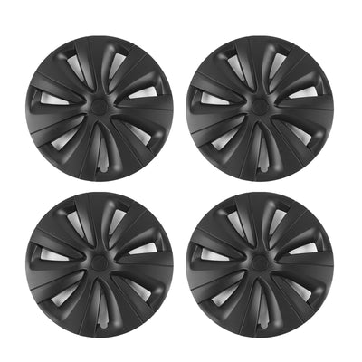 2024-2025 Tesla Model 3 18'' S Style Wheel Covers Hubcap Matte Black