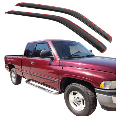 1994-2001 Dodge Ram 1500/2500/3500 Slim Smoke Window Visors Acylic