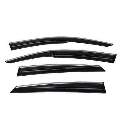 2016-2021 Honda Civic Sedan Smoke Chrome Mugen Window Visors Acylic