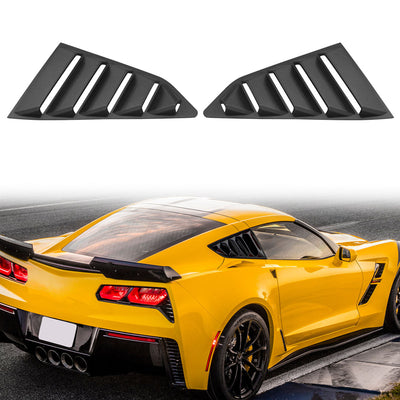 2014-2019 Chevy Corvette Classic Side Window Louvers Pair