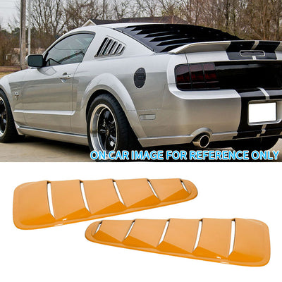 2005-2009 Ford Mustang V6 Side Quarter Window Louvers Windshield Cover