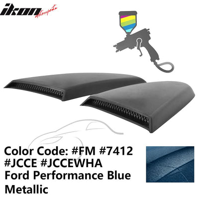 2015-2023 Mustang R Style Side Quarter Window Louver PU Painted