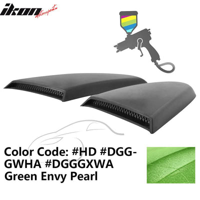 2015-2023 Mustang R Style Side Quarter Window Louver PU Painted