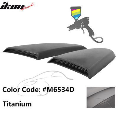 2015-2023 Mustang R Style Side Quarter Window Louver PU Painted